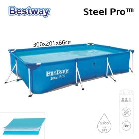 Steel Pro™ Piscine Rectangulaire 300 x 201 x 66cm Bestway 56404