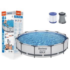 Steel Pro Max™ Piscine Ronde Avec Filtre et Pompe 366x76cm Bestway