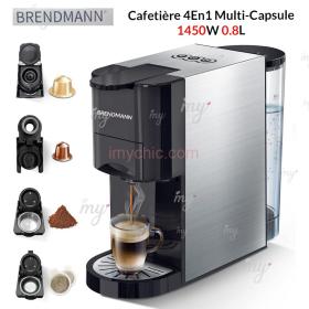 Cafetière 4En1 Multi-Capsule 1450W 0.8L Brendmann BS-600L