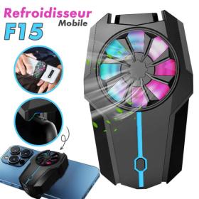Refroidisseur de téléphone portable, ventilateur de refroidissement réglable à 3 vitesses pour smartphone